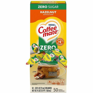 Coffee mate Liquid Creamer Singles - Hazelnut Flavor - 0.02 lb (0.37 oz) - 1 Serving - 50 Singles/Box