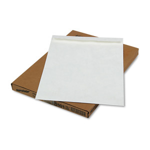 Survivor Heavyweight 18 lb Tyvek Catalog Mailers, Square Flap, Self-Adhesive Closure, 13 x 19, White, 25/Box