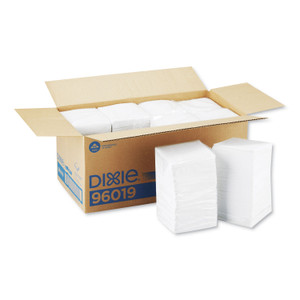 Georgia Pacific Professional Beverage Napkins, Single-Ply, 9 1/2 x 9 1/2, White, 4,000/Carton