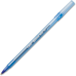 BIC Round Stic Ballpoint Pens (BICGSMP101BE) View Product Image