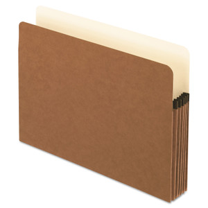 Pendaflex Smart Shield File Pocket, 5.25" Expansion, Letter Size, Red Fiber, 10/Box