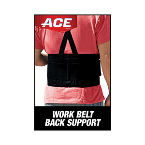 ACE Work Belt with Removable Suspenders, One Size Fits All, Up to 48" Waist Size, Black (MMM208605) View Product Image