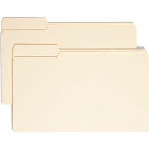 Smead 1/3 Tab Cut Legal Recycled Top Tab File Folder - 8 1/2" x 14" - 3/4" Expansion - Top Tab Location - Left Tab Position - 11 pt. - (SMD15331)