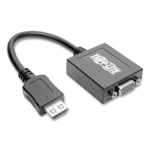 Tripp Lite HDMI to VGA with Audio Converter Cable, 6", Black (TRPP13106N) View Product Image