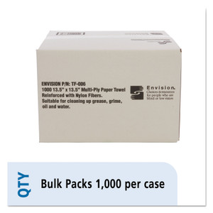 AbilityOne 7920008239773, SKILCRAFT, Total Wipes II Towel, 4-Ply, 13.25 x 14.25, White, 1,000/Box