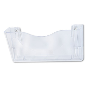 deflecto Euro-Style DocuPocket Landscape Wall File, Larger Files/Tabloid Size, 15" x 4" x 6.63", Clear