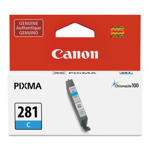 Canon 2088C001 (CLI-281) ChromaLife100+ Ink, 259 Page-Yield, Cyan View Product Image