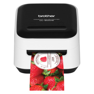 Brother VC-500W Versatile Compact Color Label and Photo Printer with Wireless Networking, 7.5 mm/s Print Speed, 4.4 x 4.6 x 3.8 (BRTVC500W) View Product Image