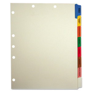 Tabbies Side Tab Medical Chart Divider Sets, 8-Tab, Assorted Medical, 11 x 9, Manila, 40 Sets (TAB54505) View Product Image