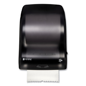 San Jamar Simplicity Mechanical Roll Towel Dispenser, 15.25 x 13 x 10.25, Black San Jamar Simplicity Mechanical Roll Towel Dispenser, 15.25 x 13 x 10.25, Black