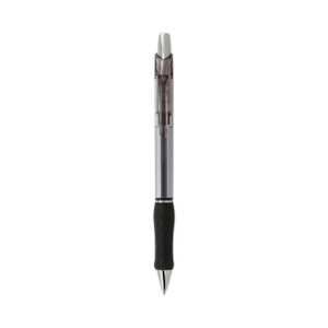 Pentel R.S.V.P. Super RT Ballpoint Pen, Retractable, Medium 0.7 mm, Black Ink, Clear/Black Barrel, Dozen (PENBX477A) View Product Image