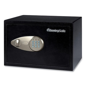 Sentry Safe X055 Digital Security Safe, 0.58 cu ft, 13.8 x 10.6 x 8.7, Black/Silver (SENX055)