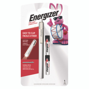 Energizer LED Pen Light, 2 AAA Batteries (Included), Silver/Black