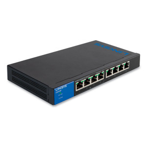 LINKSYS Business Desktop Gigabit Ethernet Switch, 8 Ports (LNKLGS108) View Product Image