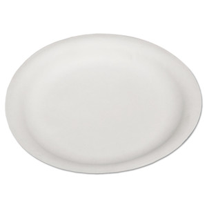 AbilityOne 7350002900594, SKILCRAFT Dinnerware, Plates, Paper, 9" dia, White, 500/Carton