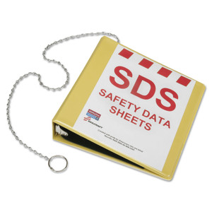 AbilityOne 7510016236240 SKILCRAFT Global Harmonized System Safety Data Sheet Binder, 3 Rings, 2" Capacity, 11 x 8.5, Yellow (NSN6236240) View Product Image