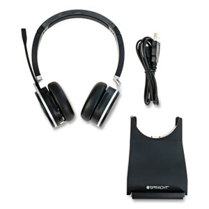 Spracht ZuM BT Prestige Binaural Over The Head Headset, Black (SPTZUMBTP400) View Product Image