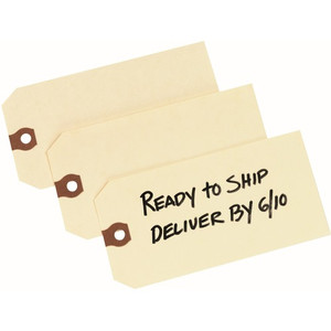 Avery Unstrung Shipping Tags, 11.5 Pt. Stock, 5.25 X 2.63, Manila, 1,000/Box (AVE12306)