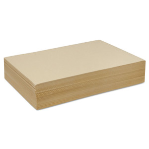 Pacon Cream Manila Drawing Paper, 50 lb Cover Weight, 12 x 18, Cream Manila, 500/Pack