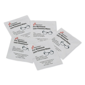 AbilityOne 7930016809882, SKILCRAFT Lens Wipes, 5 x 8, White, 100/Box (NSN6809882) View Product Image