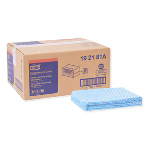 Tork Foodservice Cloth, 13 x 21, Blue, 240/Carton (TRK192181A) View Product Image