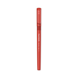 Paper Mate Write Bros. Grip Ballpoint Pen, Stick, Medium 1 mm, Red Ink, Red Barrel, Dozen