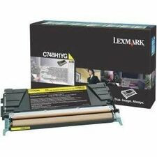 Lexmark Original High Yield Laser Toner Cartridge - Yellow - 1 Each