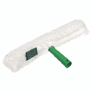 Unger Original Strip Washer with Green Nylon Handle, White Cloth Sleeve, 18" Wide Blade