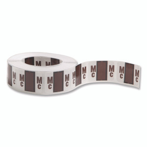 Smead A-Z Color-Coded End Tab Filing Labels, Mc, 1 x 1.25, White, 500/Roll