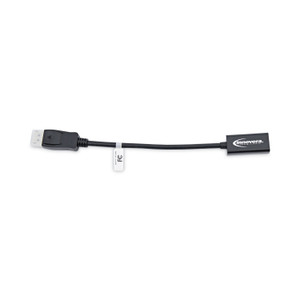Innovera DisplayPort-HDMI Adapter, 0.65 ft, Black (IVR30042) View Product Image
