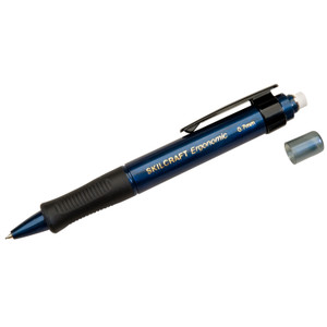 AbilityOne 7520014512270 SKILCRAFT Ergonomic Mechanical Pencil, 0.7 mm, F (#2.5), Black Lead, Blue Barrel, 6/Box View Product Image