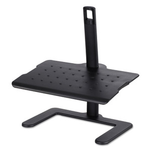 Safco Height-Adjustable Footrest, 20.5w x 14.5d x 3.5 to 21.5h, Black (SAF2129BL) View Product Image