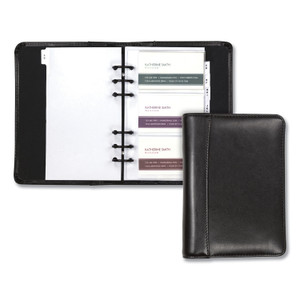 Samsill Regal Leather Business Card Binder, Holds 120 2 x 3.5 Cards, 5.75 x 7.75, Black (SAM81270)