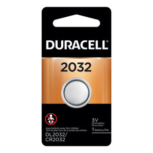 Duracell 2032 3V Lithiumcoin Battery  1 Ea/Pk (243-Dl2032Bpk)