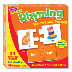 TREND Fun to Know Puzzles, Ages 3 and Up, (24) 2-Sided Puzzles View Product Image