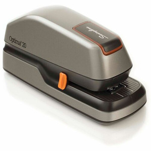 Swingline Optima 20 Electric Stapler - Staples Upto 20 Sheet of 20lb Paper - Holds Upto 210 Staple - Full Strip - Staple Size: 0.25" - Front