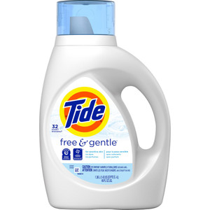 Procter & Gamble Commercial Laundry Detergent, Liquid, Tide Free&Gentle, 46 oz, 6/CT (PGC41823CT) View Product Image