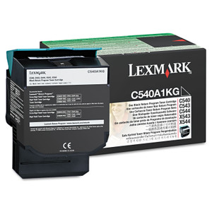Lexmark C540A1KG Return Program Toner, 1,000 Page-Yield, Black (LEXC540A1KG) View Product Image
