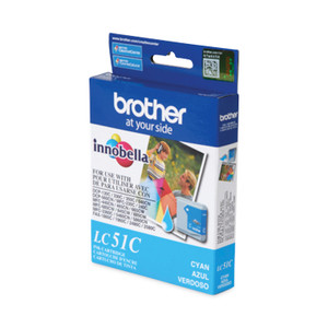 Brother LC51C Innobella Ink, 400 Page-Yield, Cyan (BRTLC51C) View Product Image