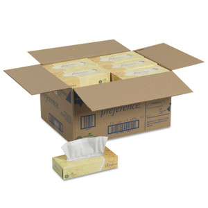 Georgia Pacific Professional Pacific Blue Select Facial Tissue, 2-Ply, White, Flat Box, 100 Sheets/Box, 30 Boxes/Carton