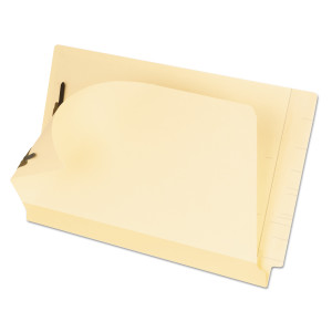 Pendaflex Manila Laminated End Tab Fastener Folders, 11-pt Manila, 0.75" Expansion, 2 Fasteners, Legal Size, Manila Exterior, 50/Box