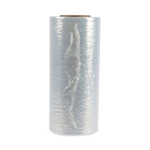 Universal Handwrap Stretch Film, 12" x 1,500 ft Roll, 20 mic (80-Gauge), Clear, 4/Carton View Product Image