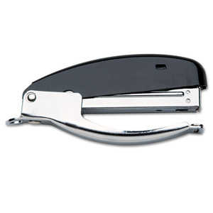 AbilityOne - Stapler, Hand-Held Pliers Type, Half Strip, 15 Sheets, Silver/Black - (7520-00-240-5727) (7520002405727)
