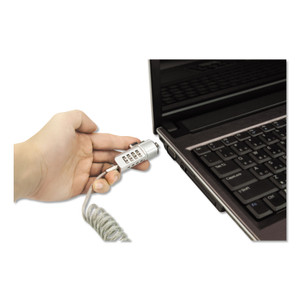 Innovera Compact Combination Laptop Lock, 6 ft Steel Cable (IVR64670) View Product Image