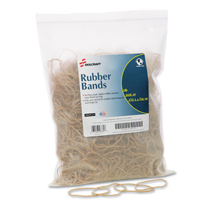 AbilityOne 7510015783515 SKILCRAFT Rubber Bands, Size 19, 0.03" Gauge, Beige, 1 lb Box, 1,700/Pack (NSN5783515) View Product Image