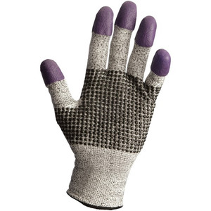 Kleenguard G60 Level 3 Purple Nitrile Cut-Resistant Gloves - 8 Size Number - Medium Size - For Right/Left Hand - Purple - Cut Resistant