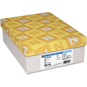 Classic Crest Commercial Flap Envelopes - Commercial - #10 - 4 1/8" Width x 9 1/2" Length - 24 lb - Flap - (NEE6557100)