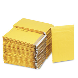 Sealed Air Jiffy Padded Mailer, #5, Paper Padding, Self-Adhesive Closure, 10.5 x 16, Golden Kraft, 100/Carton (SEL86708) View Product Image