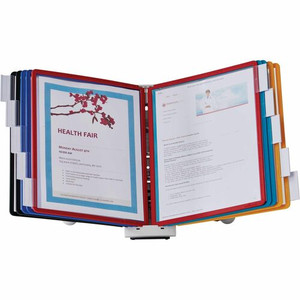 DURABLE Sherpa Desk Reference System - Desktop - 10 Panels - Support Letter 8.50" x 11" Media - Expandable - Assorted