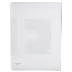 Universal Transparent Deluxe Locking Project Files with CD-ROM Holder, Letter Size, Clear, 25/Pack
